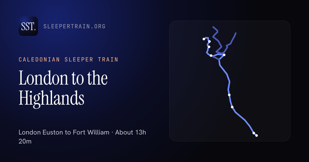 Caledonian Sleeper train: route map, prices and rooms 2026
